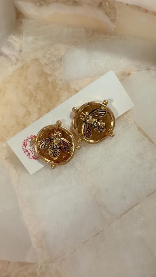 Honey Bee Earrings