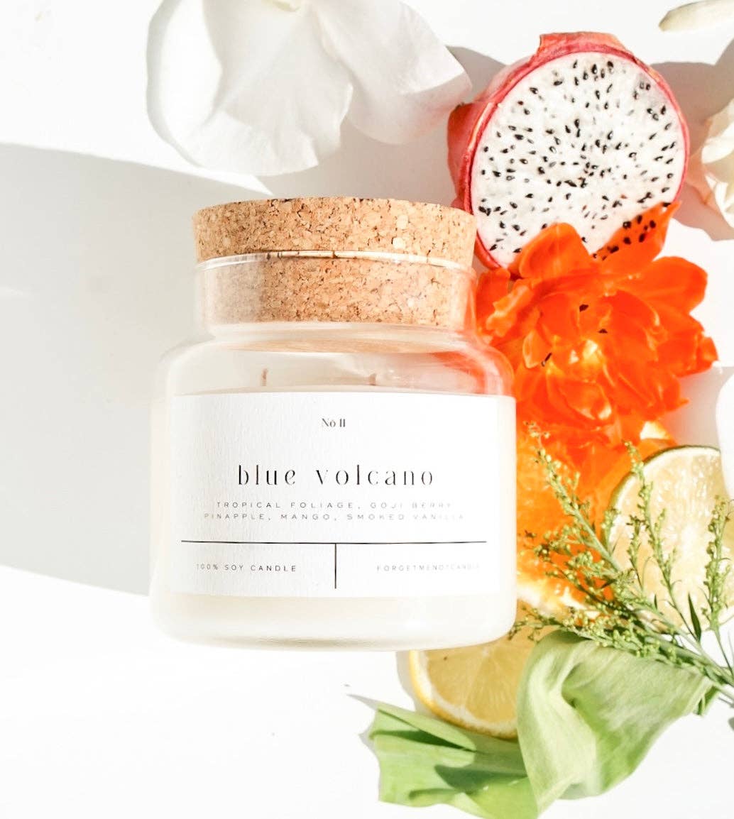 Blue Volcano Candle