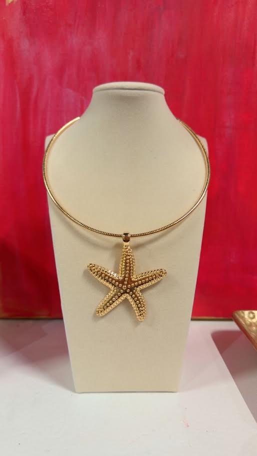 Starfish Cuff Necklace