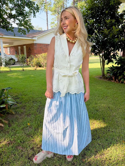 Charlotte Striped Maxi Skirt