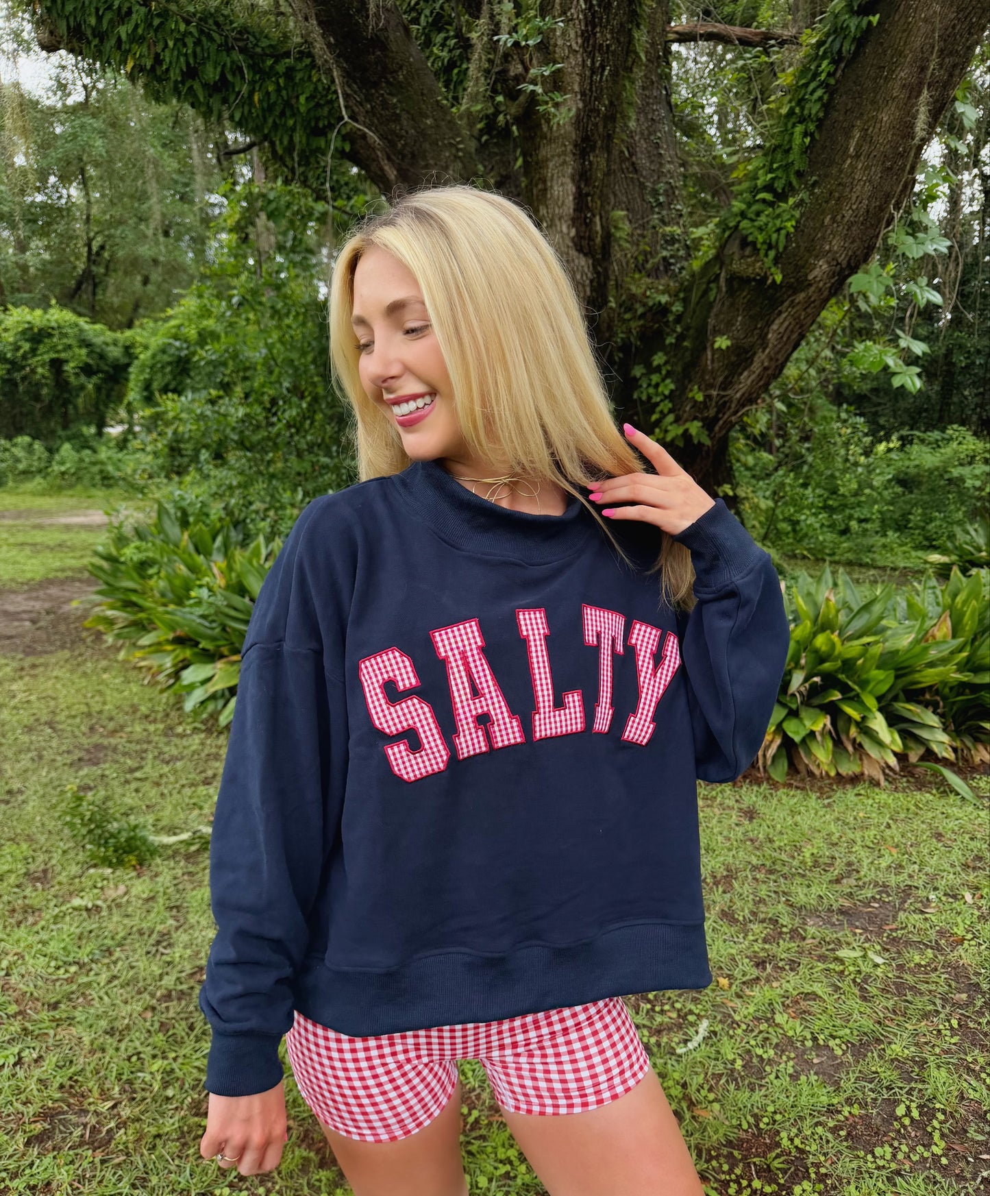 Salty but Sweet Mock Neck