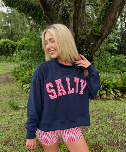 Salty but Sweet Mock Neck
