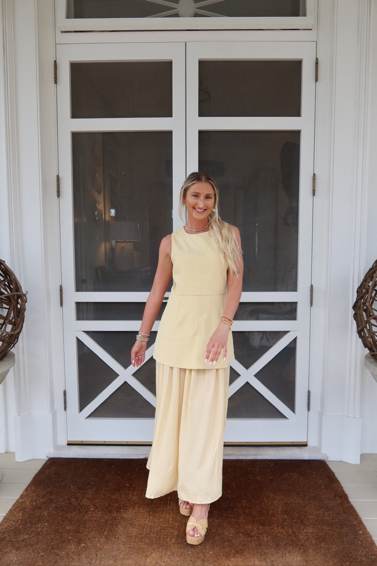 Lemon Sorbet Midi Dress