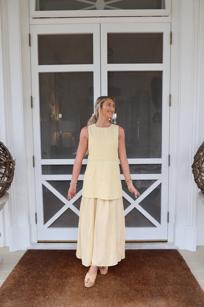 Lemon Sorbet Midi Dress