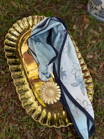 Sunflower Scarf Necklace