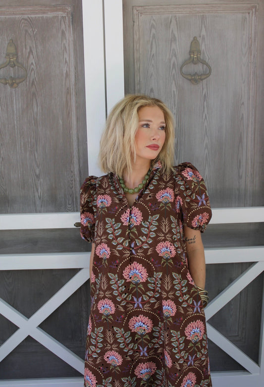 The Rosalie Floral Midi Dress