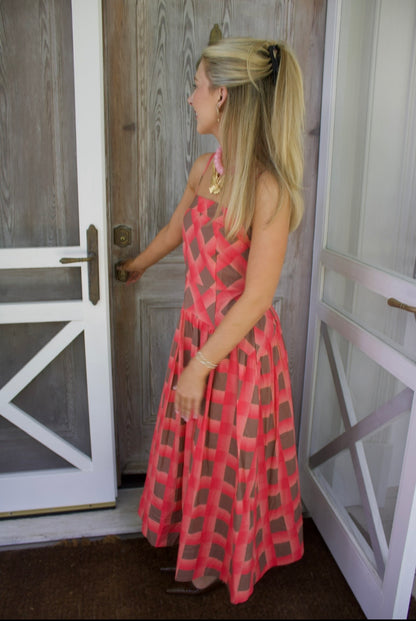 The Rory Plaid Midi Dress