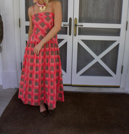 The Rory Plaid Midi Dress