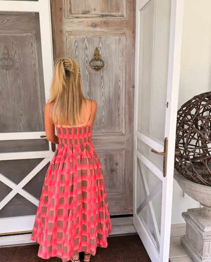 The Rory Plaid Midi Dress
