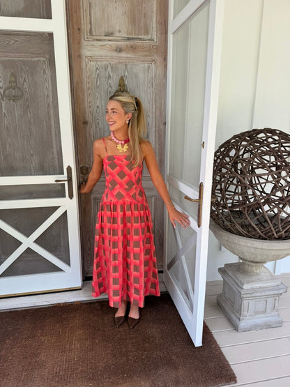 The Rory Plaid Midi Dress