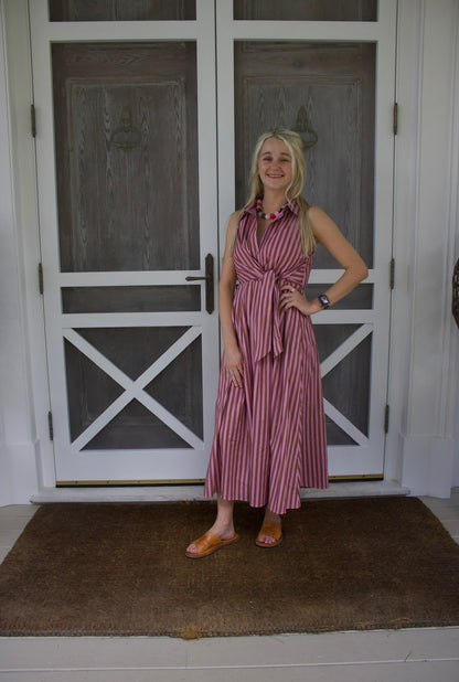 The Delilah Striped Midi Dress