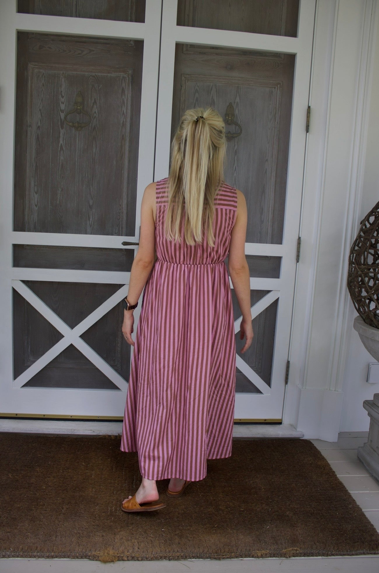 The Delilah Striped Midi Dress