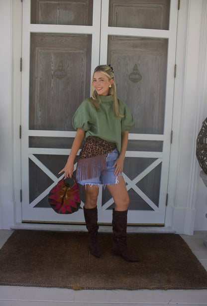 The Harper Button Top