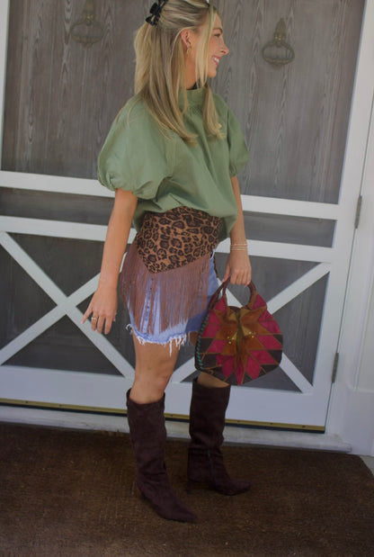 The Harper Button Top