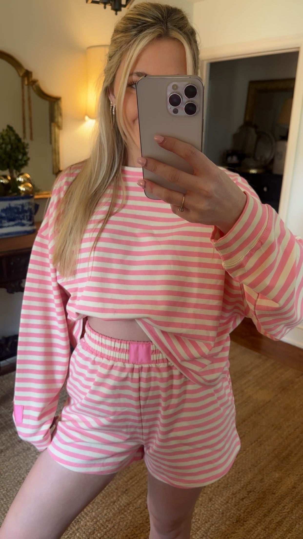 Sugar Stripe Lounge Set