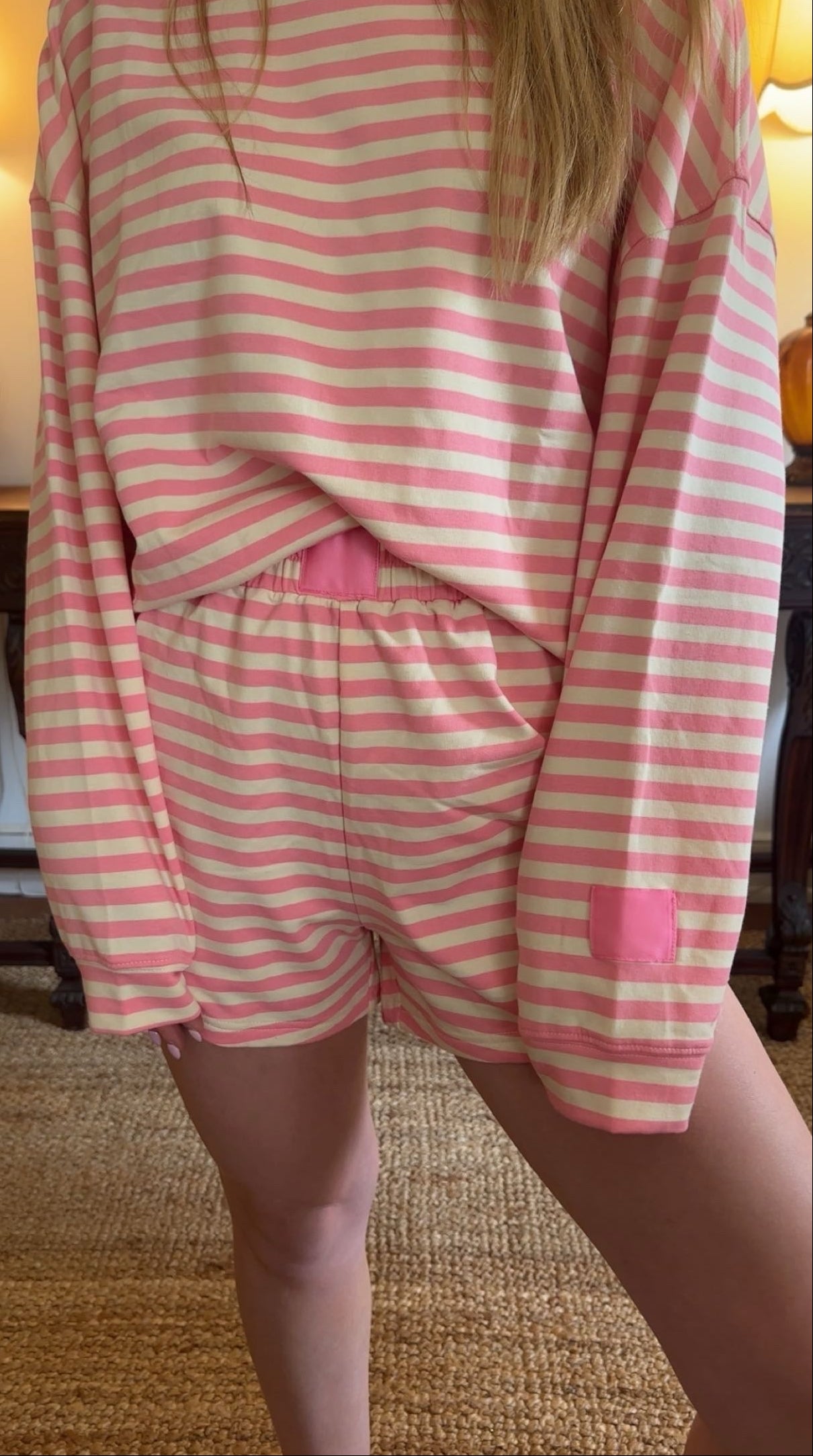 Sugar Stripe Lounge Set