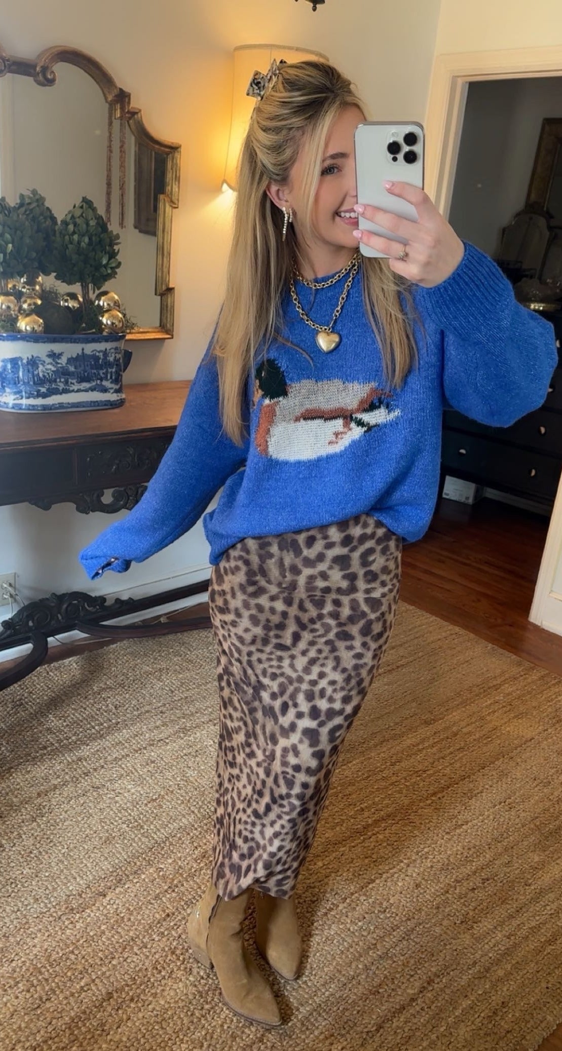 Lucky Duck Knit Sweater 🦆💙