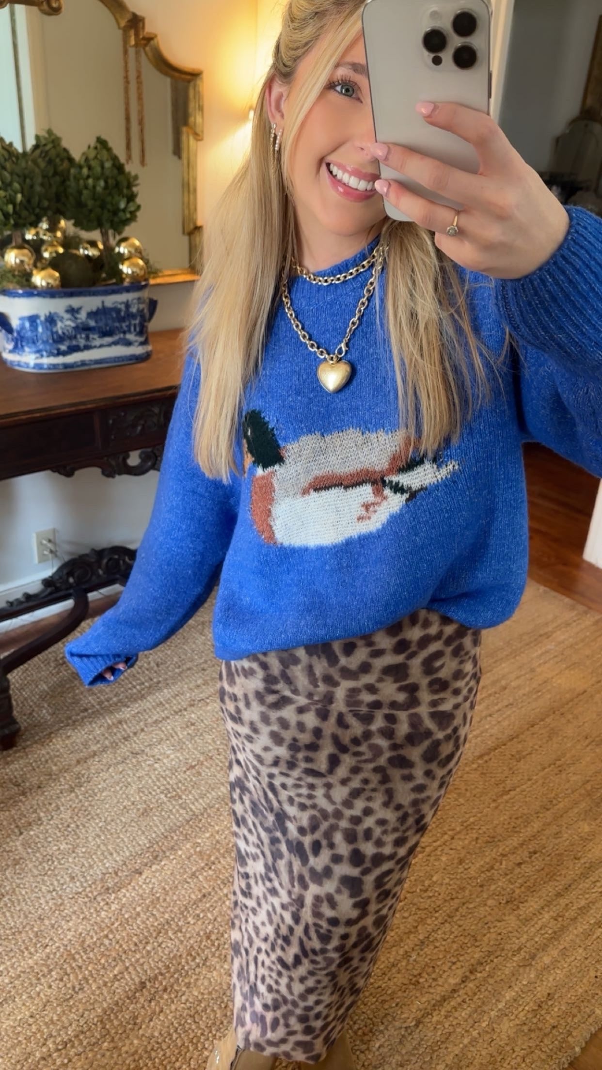 Lucky Duck Knit Sweater 🦆💙