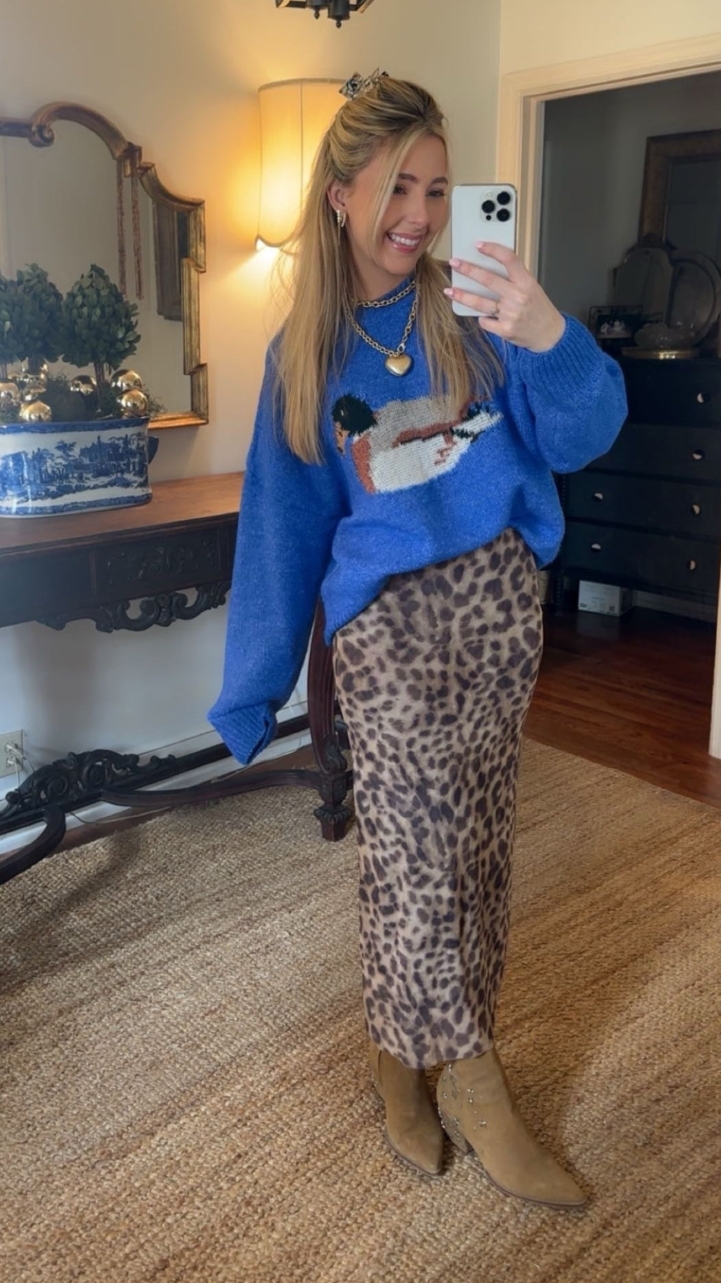 Lucky Duck Knit Sweater 🦆💙