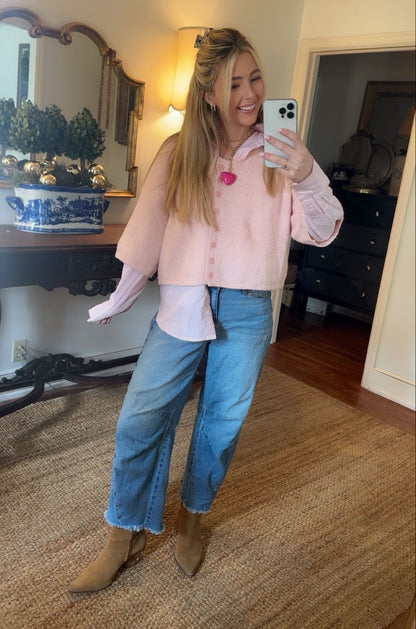 Sweet Talk Cardigan - Blush