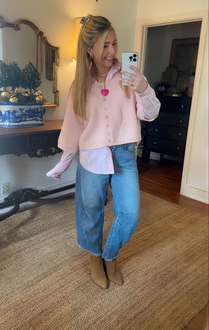 Sweet Talk Cardigan - Blush