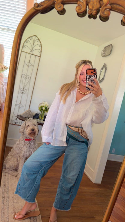 Coconut Coast Linen Top