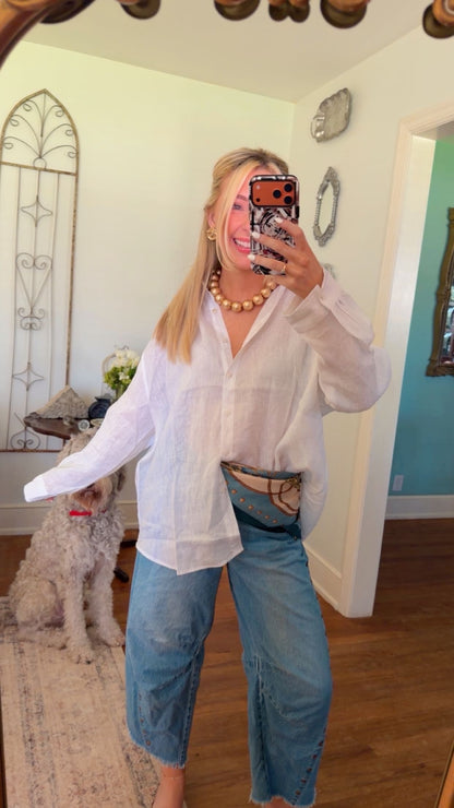 Coconut Coast Linen Top