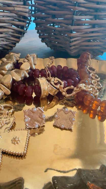 Golden Babe Cross Earrings