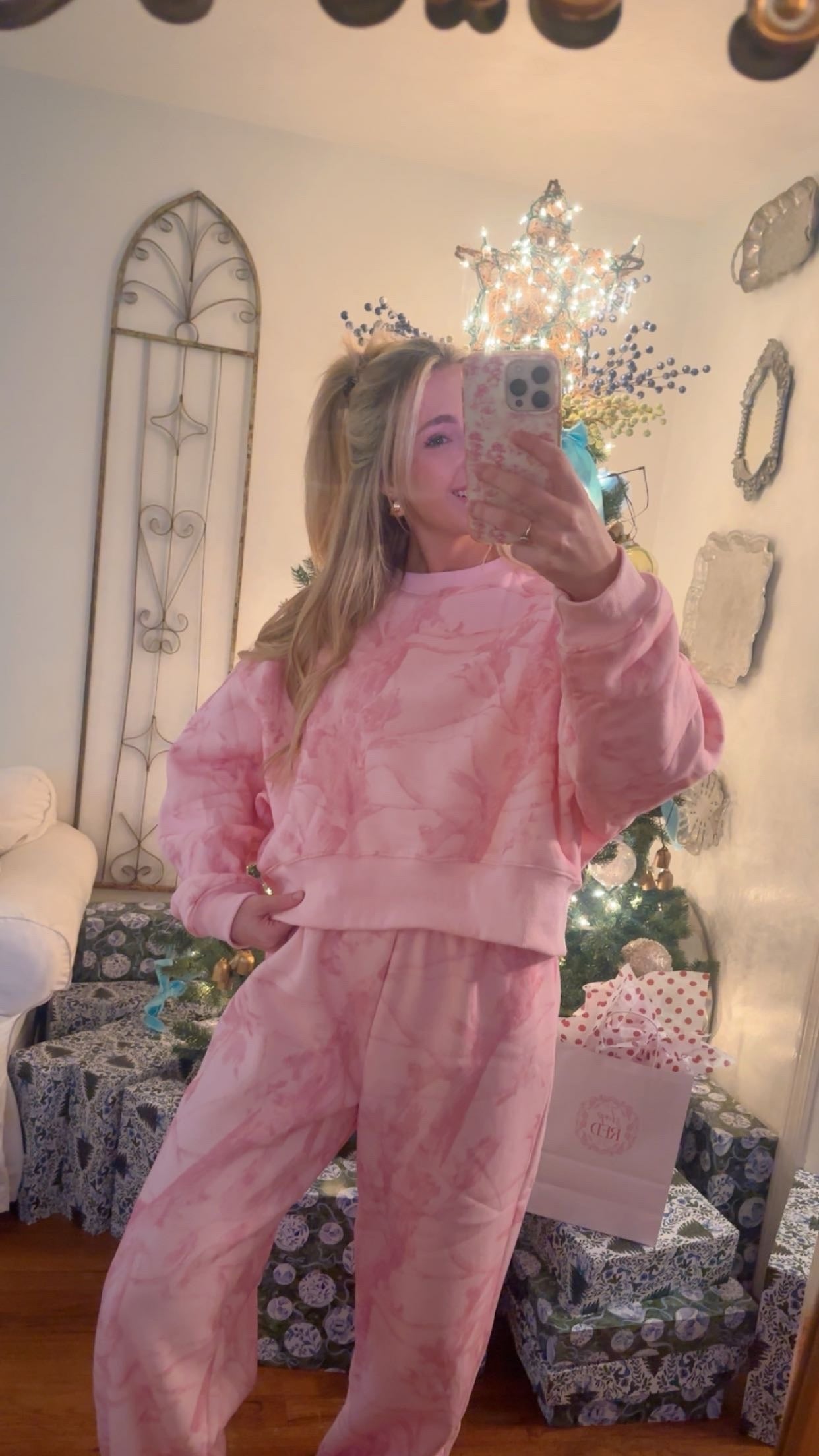 Merry in Pink Camo Set