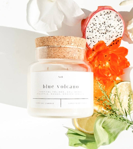 Blue Volcano Candle