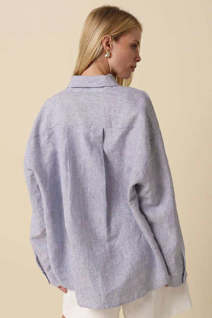 Seaside Linen Button-Up