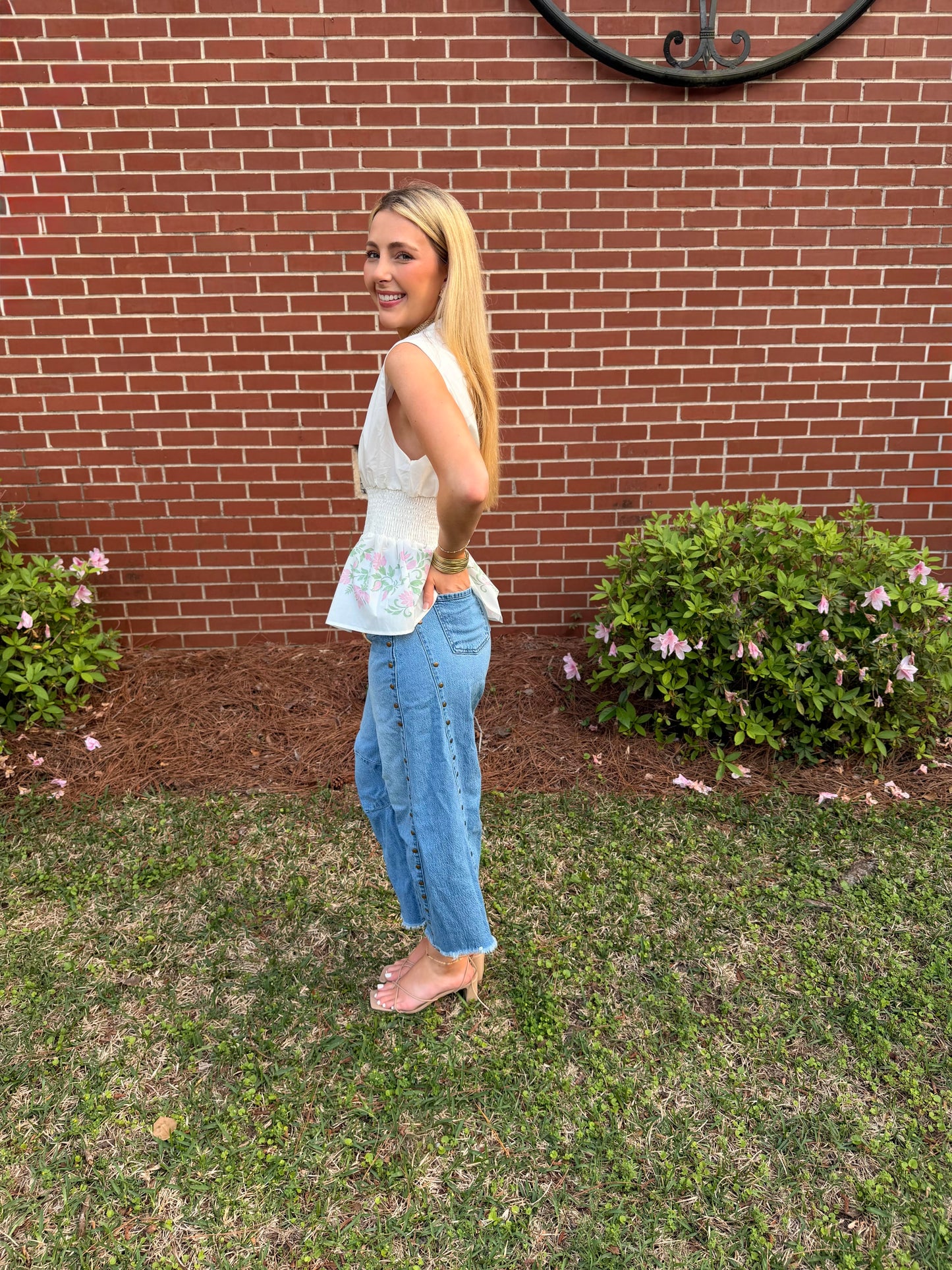 Spring Fling Smocked Top