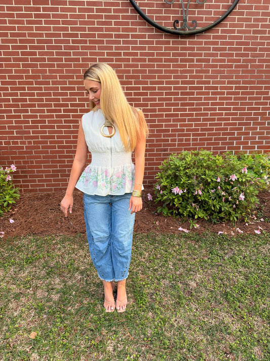 Spring Fling Smocked Top
